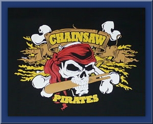 Motiv Chainsaw Pirates schwarz