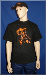 T-Shirt Chainsaw Samurai orange