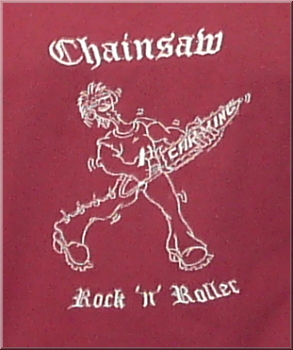 Motiv Chainsaw Rock n Roller silber