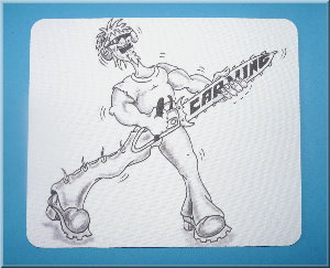 Mousepad Chainsaw Rock n Roller